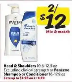 Winn Dixie Head & Shoulders or Pantene Shampoo or Conditioner offer