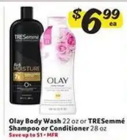Winn Dixie Olay Body Wash or TRESemmé Shampoo or Conditioner offer