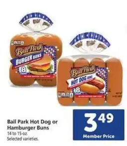Safeway Ball Park Hot Dog or Hamburger Buns offer