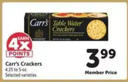 Safeway Carr's Crackers offer