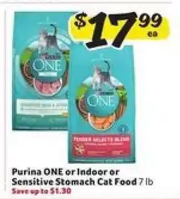 Winn Dixie Purina ONE or Indoor or Sensitive Stomach Cat Food offer