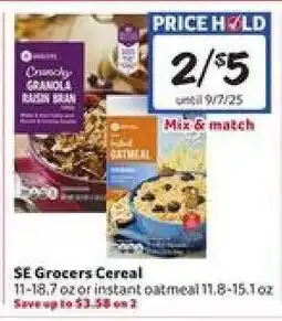 Winn Dixie SE Grocers Cereal offer