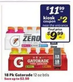 Winn Dixie 18 Pk Gatorade offer
