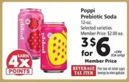 Safeway Poppi Prebiotic Soda offer