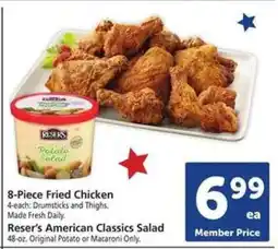 Safeway 8-Piece Fried Chicken & Reser's American Classics Salad offer