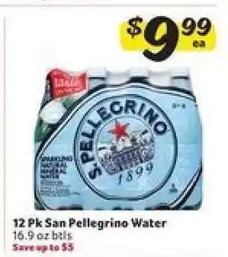 Winn Dixie SAN PELLEGRINO WATER offer