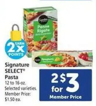 Safeway Signature Select Pasta offer