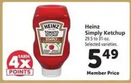 Safeway Heinz Simply Ketchup offer
