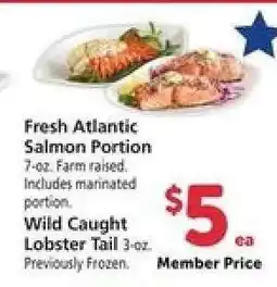 Safeway Fresh Atlantic Salmon Portion offer