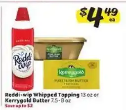Winn Dixie Reddi-wip Whipped Topping or Kerrygold Butter offer