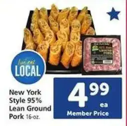 Safeway New York Style 95% Lean Ground Pork offer