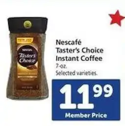 Safeway Nescafé Taster's Choice Instant Coffee offer