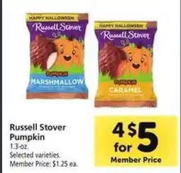 Safeway Russell Stover Pumpkin offer