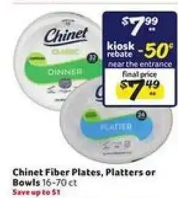 Winn Dixie Chinet Fiber Plates, Platters or Bowls offer