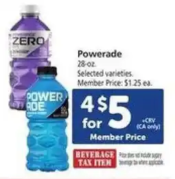 Safeway Powerade offer
