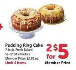 Safeway Pudding Ring Cake offer