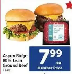 Safeway Aspen Ridge 80% Lean Ground Beef offer