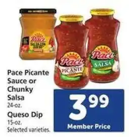 Safeway Pace Picante Sauce or Chunky Salsa offer