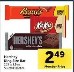Safeway Hershey King Size Bar offer
