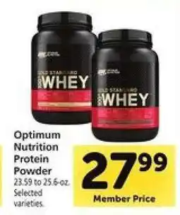 Safeway Optimum Nutrition Protein Powder offer