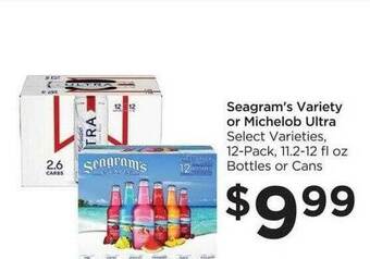Food 4 Less Seagram's Variety Or Michelob Ultra offer