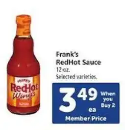 Safeway Frank's RedHot Sauce offer