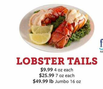 Fareway Lobster Tails offer