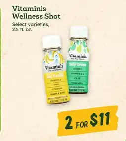 Sprouts Farmers Market Vitaminis Wellness Shot offer