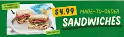 Sprouts Farmers Market MADE-TO-ORDER SANDWICHES offer