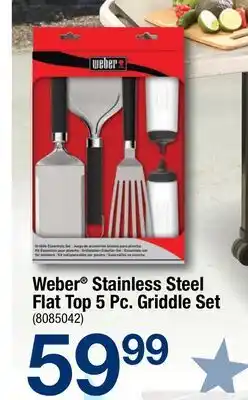 Ace Hardware Weber Stainless Steel Flat Top 5 Pc. Griddle Set offer
