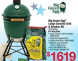 Ace Hardware Big Green Egg Large Ceramic Grill & Smoker Kit offer