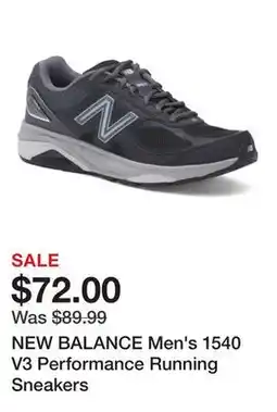 Marshalls NEW BALANCE Men's 1540 V3 Performance Running Sneakers offer