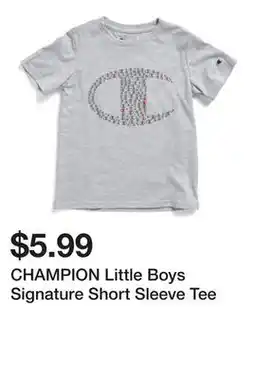 Marshalls CHAMPION Little Boys Signature Short Sleeve Tee offer