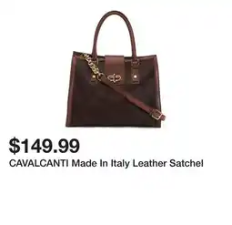 Marshalls CAVALCANTI Made In Italy Leather Satchel offer