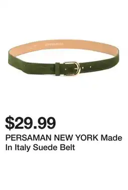 Marshalls PERSAMAN NEW YORK Made In Italy Suede Belt offer
