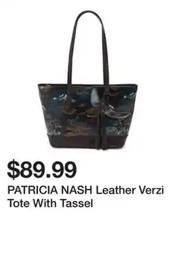 Marshalls PATRICIA NASH Leather Verzi Tote With Tassel offer