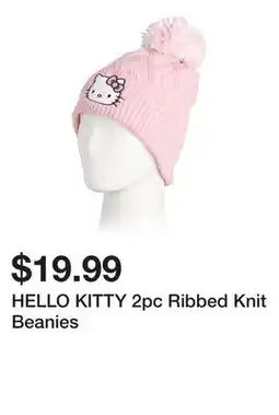 Marshalls HELLO KITTY 2pc Ribbed Knit Beanies offer