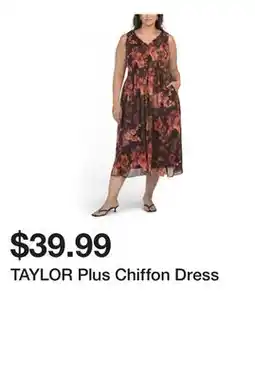 Marshalls TAYLOR Plus Chiffon Dress offer