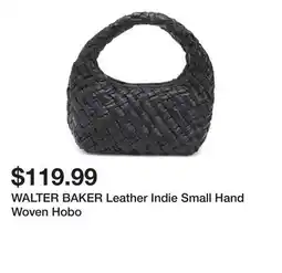 Marshalls WALTER BAKER Leather Indie Small Hand Woven Hobo offer
