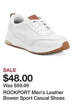 Marshalls ROCKPORT Men's Leather Bowen Sport Casual Shoes offer