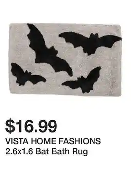 Marshalls VISTA HOME FASHIONS 2.6x1.6 Bat Bath Rug offer