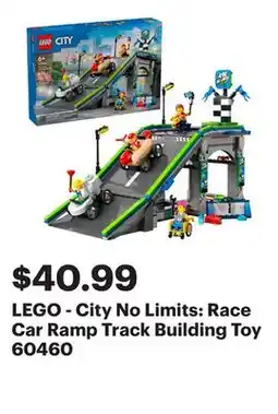 Best Buy LEGO - City No Limits: Race Car Ramp Track Building Toy 60460 offer
