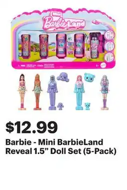 Best Buy Barbie - Mini BarbieLand Reveal 1.5 Doll Set (5-Pack) offer