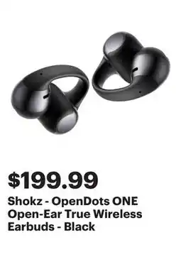 Best Buy Shokz - OpenDots ONE Open-Ear True Wireless Earbuds - Black offer