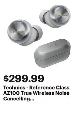 Best Buy Technics - Reference Class AZ100 True Wireless Noise Cancelling In-Ear Headphones - Silver offer