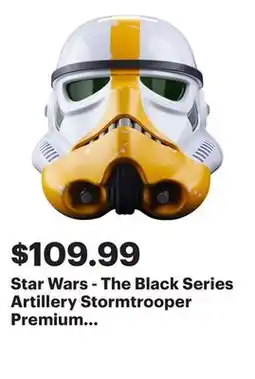 Best Buy Star Wars - The Black Series Artillery Stormtrooper Premium Electronic Helmet offer