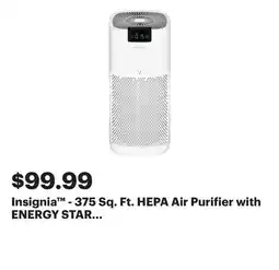 Best Buy Insignia - 375 Sq. Ft. HEPA Air Purifier with ENERGY STAR Certification - White offer