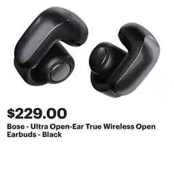 Best Buy Bose - Ultra Open-Ear True Wireless Open Earbuds - Black offer