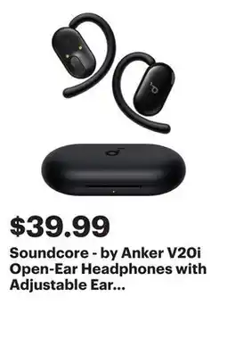 Best Buy Soundcore - by Anker V20i Open-Ear Headphones with Adjustable Ear Hooks - Black offer