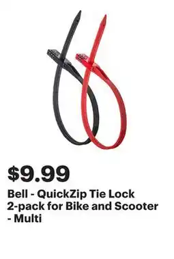 Best Buy Bell - QuickZip Tie Lock 2-pack for Bike and Scooter - Multi offer